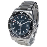 ロンジン ハイドロコンクエスト GMT 腕時計 L3.790.4.56.6 自動巻き ブラック文字盤 ステンレススチール メンズ LONGINES 【中古】